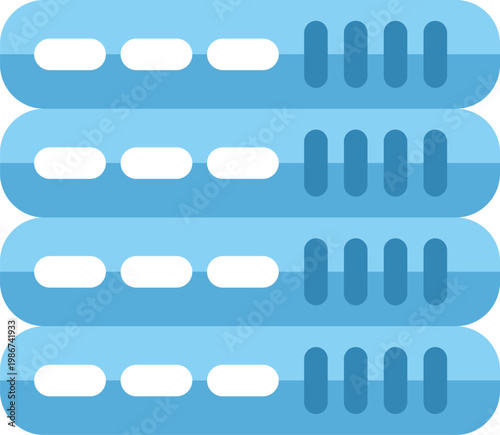 Server rack delivering data storage and computing services in a cloud environment