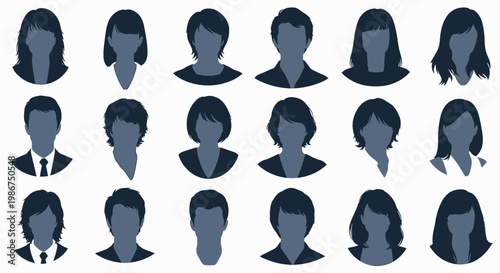 Silhouette of a Man in a Suit and Tie, Representing Business and Professionalism