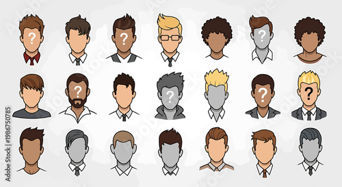 Silhouette of a Man in a Suit and Tie, Representing Business and Professionalism