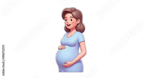 Happy pregnant woman practicing a yoga pose, illustrating prenatal fitness and well-being for a healthy pregnancy journey and active lifestyle