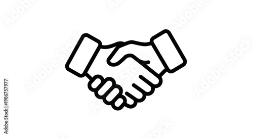 Handshake agreement and partnership concept.