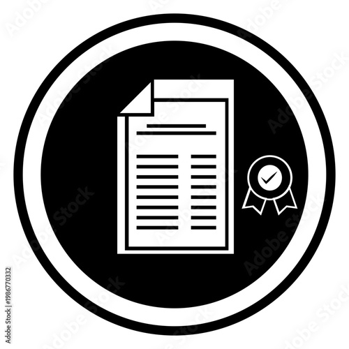 Document icon with check mark appears
