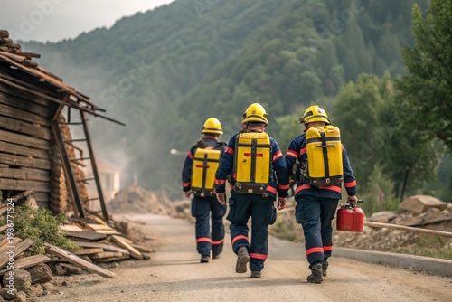 Organized disaster response training drill showcasing emergency preparedness teamwork, rescue coordination, crisis management, evacuation planning, and community resilience for real life emergency.