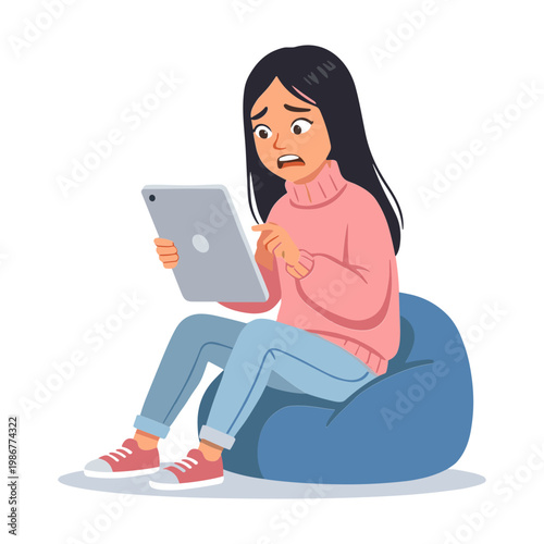 A cheerful man smiles while looking back over his shoulder in an illustration.