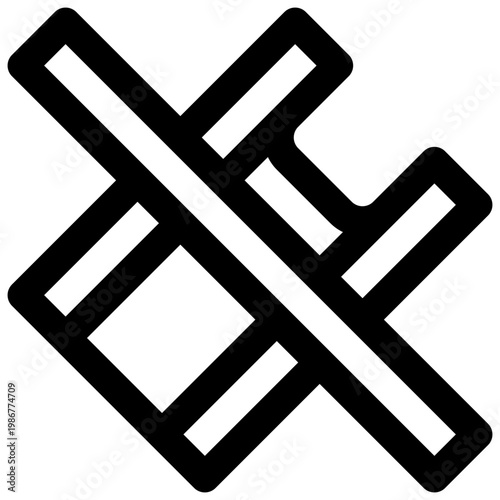 Plastic free. Editable stroke vector icon.