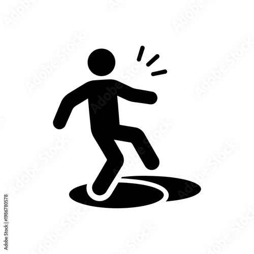 Uneven Surface Trip Icon