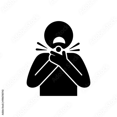 Severe Choking Emergency Action Icon