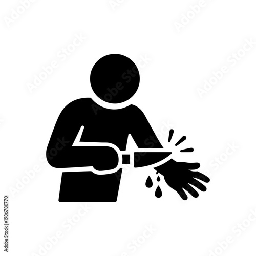 Sharp Object Injury Icon