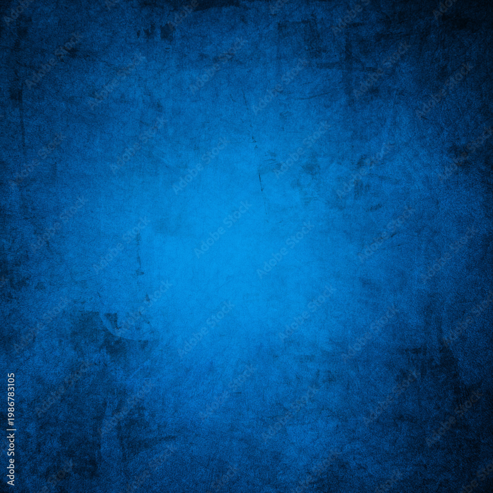 Fototapeta premium Grunge blue background with space for text