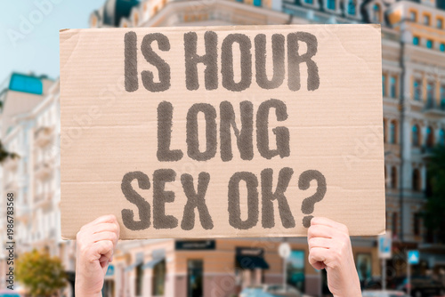 Tableau sur toile "Is Hour Long Sex OK?" Documented sexual medicine confirms hour-long intercourse is above average and may indicate performance anxiety