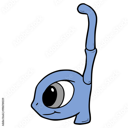 d lowercase Alphabet character illustration hand drawn isolated vector