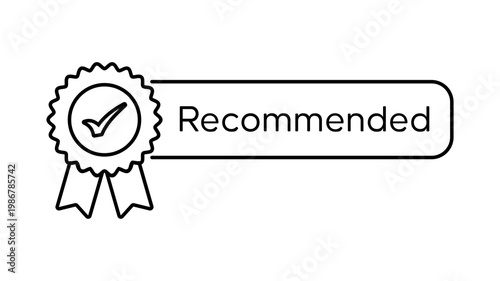 Recommendations icon. vector sign of Recommended icon. suitable for Recommended Products. recommendation logotype on white background. EPS 10