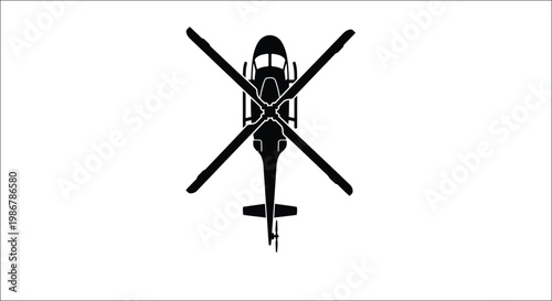 Silhouettes of various aircraft including planes helicopters and drones