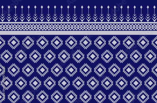 Vintage Geometric Abstract Ethnic Pattern.