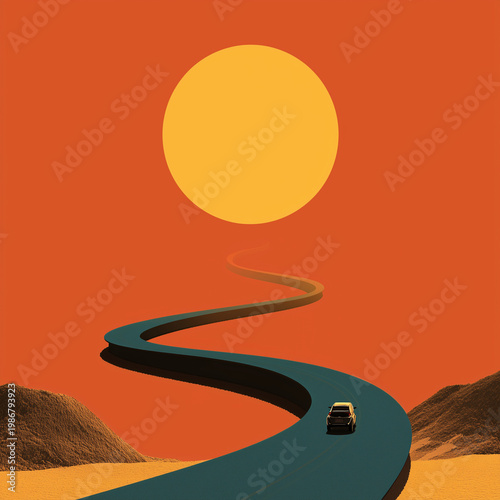 Strada verso il sole. Logo