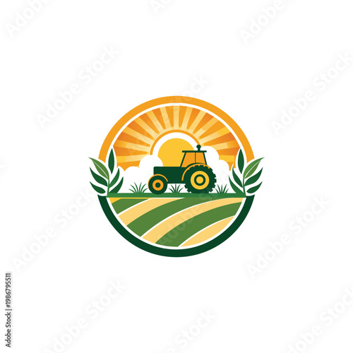 agriculture logo design vector 