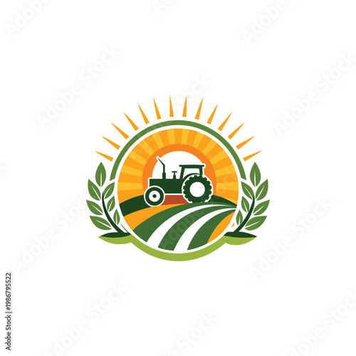 agriculture logo design vector 
