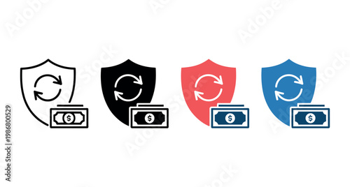Secure transaction icon representing safe payment protection shield lock verification symbol for digital banking finance and online shopping security design