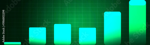 Market Growth Analytics Profit Forecast Investment Dashboard KPI Revenue Trend Bullish Strategy Momentum Earnings Portfolio Trading Chart Vector Illustration.