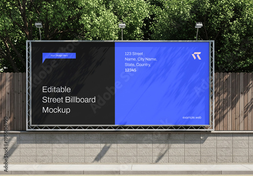 Street Billboard Mockup