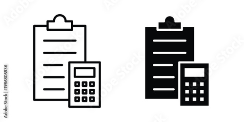 Accounting icon design Illustration set for Projects