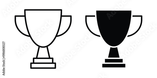 Award cup icon design Illustration set for Projects