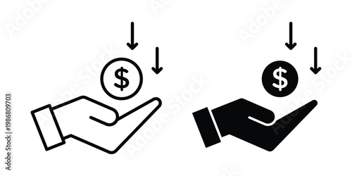 Borrower icon design Illustration set for Projects