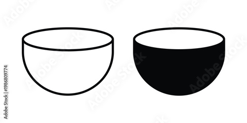 Bowl icon design Illustration set for Projects
