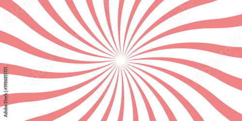 Retro background with rays or stripes in the center. Sunburst or solar burst retro background. Starburst abstract background. Vector illustration