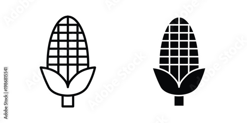 Corn icon design Illustration set for Projects