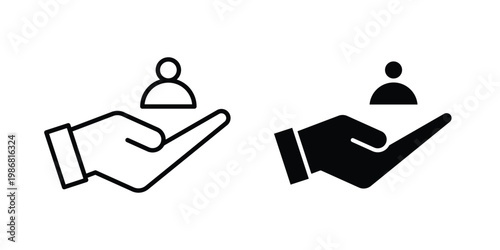 Customer care icon design Illustration set for Projects