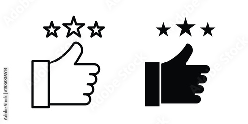 Customer satisfaction icon design Illustration set for Projects