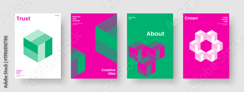 Isolated Banner Layout. Modern Brochure Design. Geometric Book Cover Template. Background. Poster. Business Presentation. Report. Flyer. Pamphlet. Newsletter. Catalog. Journal. Brand Identity