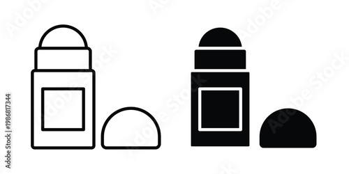 Deodorant roll on icon design Illustration set for Projects