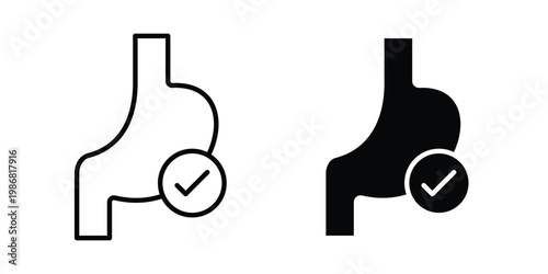 Digestion icon design Illustration set for Projects