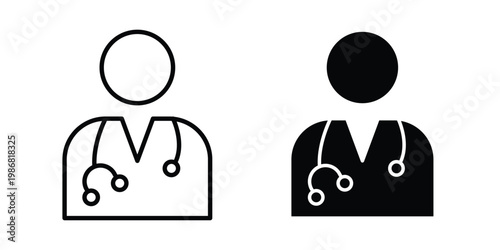 Doctor icon design Illustration set for Projects