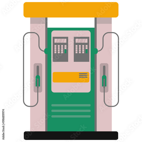 Gas Station Illustration