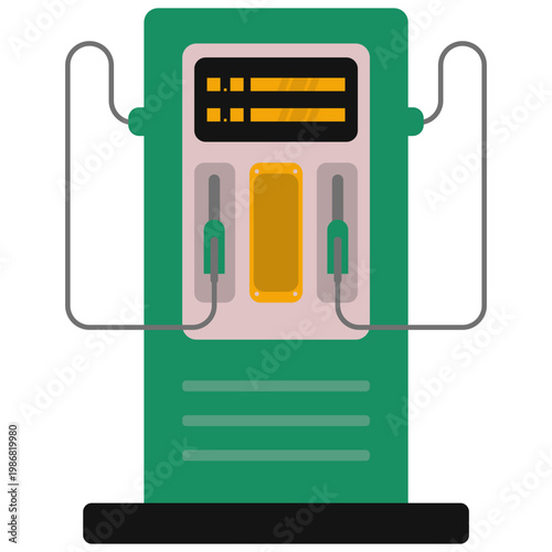 Gas Station Illustration