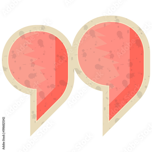 Quotation Marks Retro