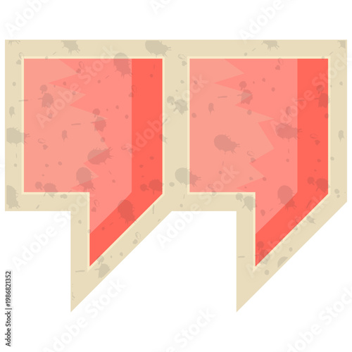 Quotation Marks Retro