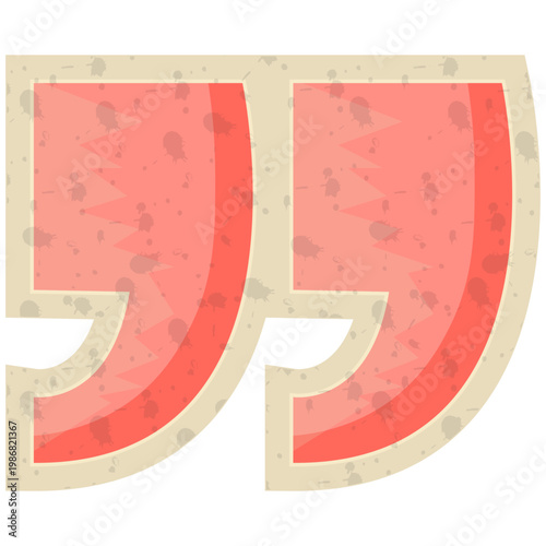 Quotation Marks Retro