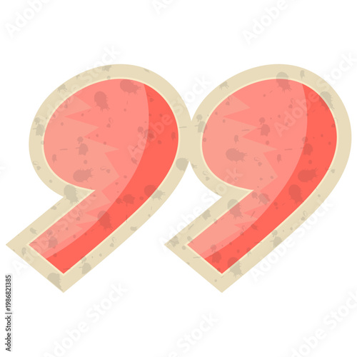 Quotation Marks Retro