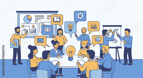 Business people in a meeting discussion 1.