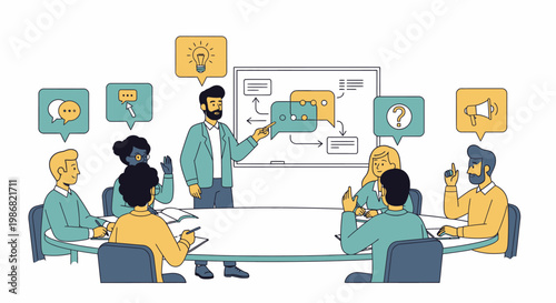 Business people in a meeting discussion 2.