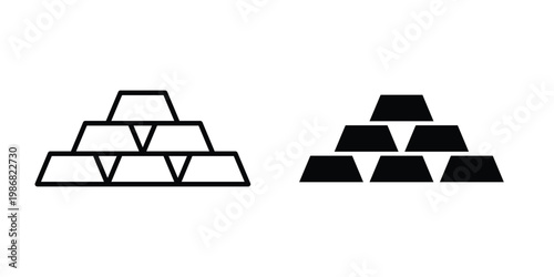 Gold icon design Illustration set for Projects