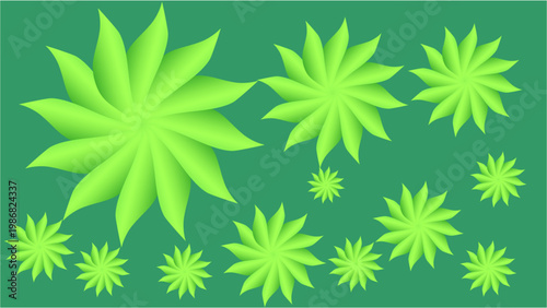 Lush vibrant leaves swirl gently, forming bright patterns of nature, harmony, growth, freshness, energy, life, balance, and serene beauty everywhere