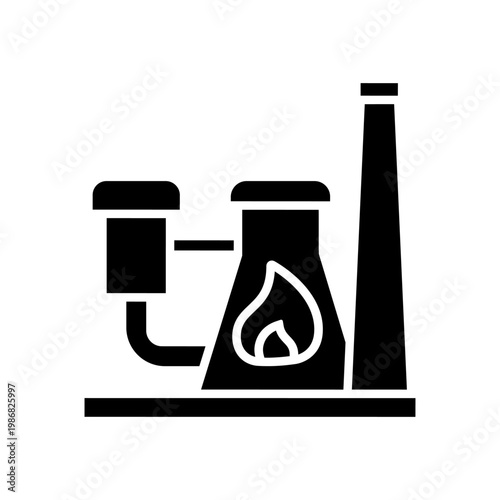 Natural gas icon vector. Propane Illustration sign. Gas supply symbol. Gas storage logo.