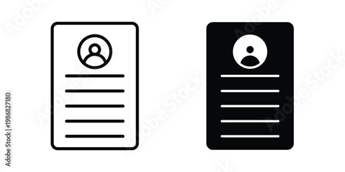 Job description icon design Illustration set for Projects