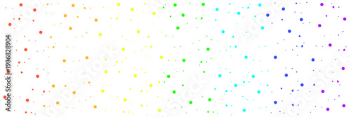 PrintCrisp white organic paper texture featuring a fine grain and a vibrant rainbow dot pattern. A clean and modern aesthetic ideal for diverse holiday cards, inclusive medical stationery, and fresh, 