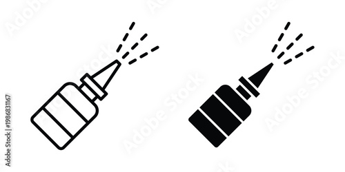 Nasal spray icon design Illustration set for Projects